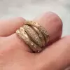 2ctw Flush Set Intertwined Bold Cocktail Ring