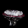 15ct Large Oval Cut Ruby Halo Vintage Cocktail Ring