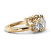 5ctw Oval Cut Gold Tone Five-Stone Engagement Ring