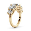 5ctw Oval Cut Gold Tone Five-Stone Engagement Ring