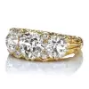 8ctw Round Cut Vintage Curving Three Stone Engagement Ring