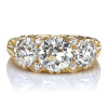 8ctw Round Cut Vintage Curving Three Stone Engagement Ring