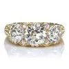 8ctw Round Cut Vintage Curving Three Stone Engagement Ring