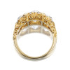 8ctw Round Cut Vintage Curving Three Stone Engagement Ring