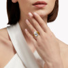 4.2ct Pear Cut White Sapphire Simple Classic Engagement Ring