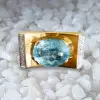 5ct East-west Oval Cut Aquamarine Art-deco Cocktail Ring