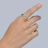 6ctw Oval Cut Rainbow Sapphire Nature-inspired Cocktail Ring