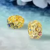 6ctw Oval Cut Rainbow Sapphire Nature-inspired Cocktail Ring