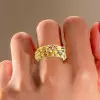 6ctw Oval Cut Rainbow Sapphire Nature-inspired Cocktail Ring