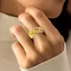 6ctw Oval Cut Rainbow Sapphire Nature-inspired Cocktail Ring
