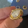 4.2ct Pear Cut Intertwined Split Shank Engagement Ring