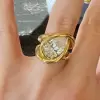 4.2ct Pear Cut Intertwined Split Shank Engagement Ring