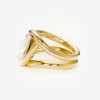 4.2ct Pear Cut Intertwined Split Shank Engagement Ring