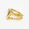 4.2ct Pear Cut Intertwined Split Shank Engagement Ring
