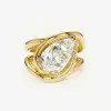4.2ct Pear Cut Intertwined Split Shank Engagement Ring