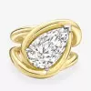 4.2ct Pear Cut Intertwined Split Shank Engagement Ring