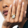4.2ct Pear Cut Intertwined Split Shank Engagement Ring