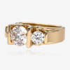 6ctw Tension-set Round Cut Three Stone Engagement Ring