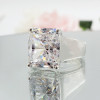 5ct Radiant Cut Matte Cigar Band Classic Engagement Ring