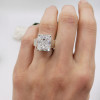 5ct Radiant Cut Matte Cigar Band Classic Engagement Ring