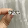 5ctw Oval Cut Two Tone Vintage Engagement Ring