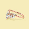 5.5ct Radiant Cut Three-pieces Crown Wedding Ring Set