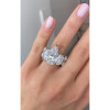 9.5ct Pear Cut Oval Eternity Shank Luxurious Engagement Ring