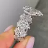 9.5ct Pear Cut Oval Eternity Shank Luxurious Engagement Ring