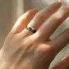 3ctw Round Cut Emerald/Pink Sapphire Eternity Ring