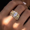 1.5ct Marquise Cut Vintage Three-piece Wedding Ring Set