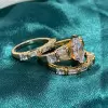1.5ct Marquise Cut Vintage Three-piece Wedding Ring Set