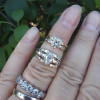 1.5ct Marquise Cut Vintage Three-piece Wedding Ring Set