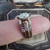 1.5ct Marquise Cut Vintage Three-piece Wedding Ring Set