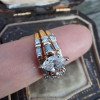 1.5ct Marquise Cut Vintage Three-piece Wedding Ring Set