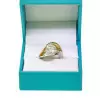 3.8ct Round Cut Split Shank Two Tone Engagement Ring