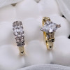 1.5ct Marquise Cut Vintage Two Tone Wedding Ring Set