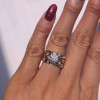 3ct Round Cut Intertwined Two Tone Engagement Ring