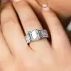 3ct Oval Cut Tension-set European Shank Engagement Ring