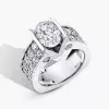 3ct Oval Cut Tension-set European Shank Engagement Ring