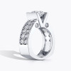 3ct Oval Cut Tension-set European Shank Engagement Ring