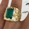 8ct Emerald Cut Emerald Modern Cocktail Ring