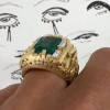 8ct Emerald Cut Emerald Modern Cocktail Ring