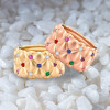 2ctw Round Cut Multicolor Sapphire Wide Cocktail Ring
