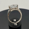 5ct East-West Radiant Cut White Sapphire Classic Engagement Ring