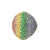 4ctw Round Cut Multicolor Sapphire Rainbow Cocktail Ring
