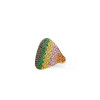 4ctw Round Cut Multicolor Sapphire Rainbow Cocktail Ring