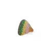 4ctw Round Cut Multicolor Sapphire Rainbow Cocktail Ring