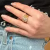 3ctw Marquise Cut Three Stone Modern Engagement Ring