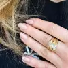 3ctw Marquise Cut Three Stone Modern Engagement Ring