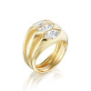 3ctw Marquise Cut Three Stone Modern Engagement Ring